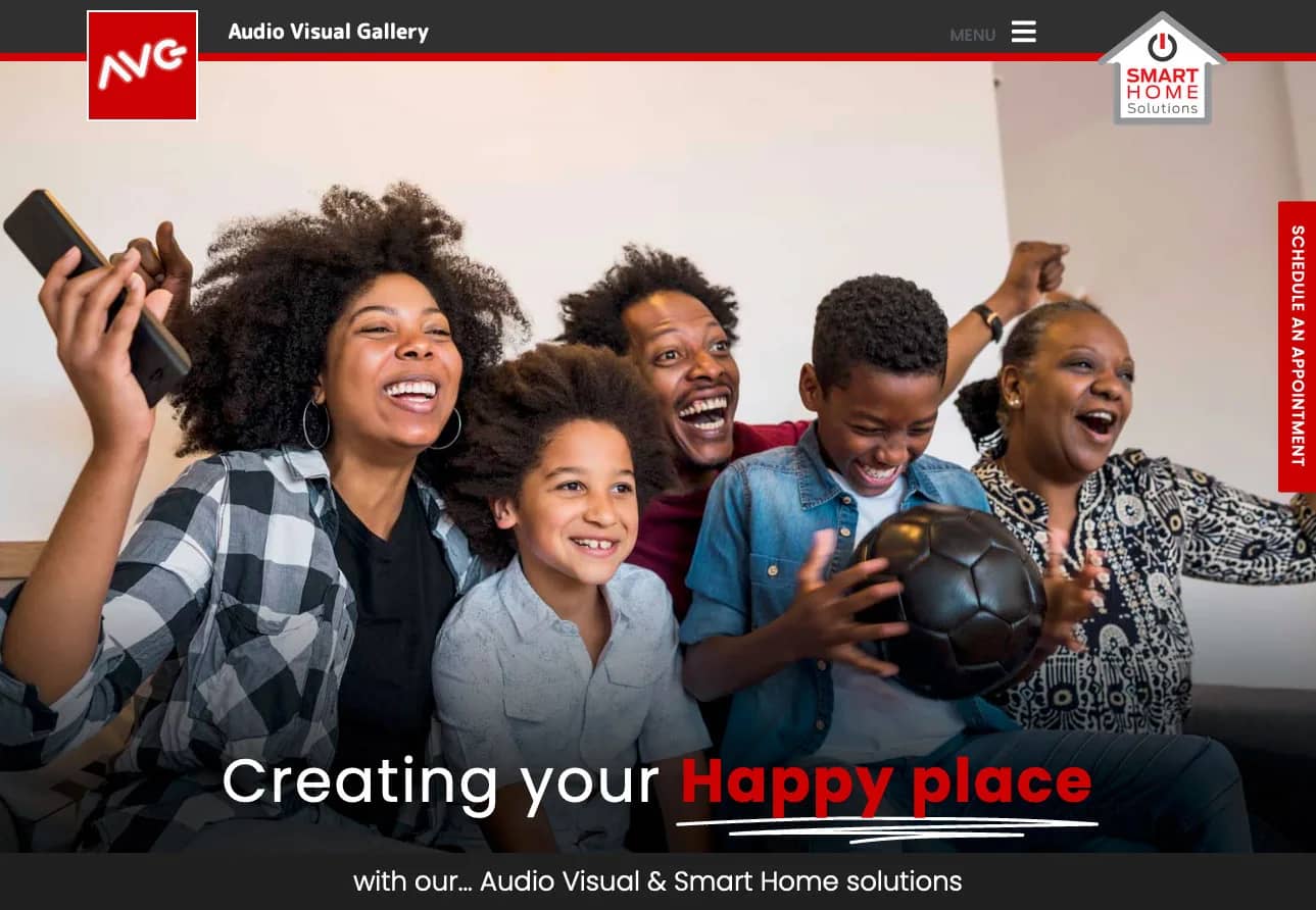 The AVG Audio Visual Gallery website