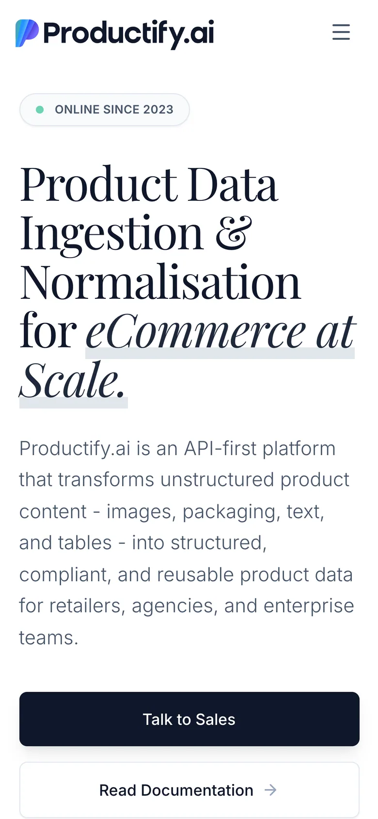 Productify.ai on a phone